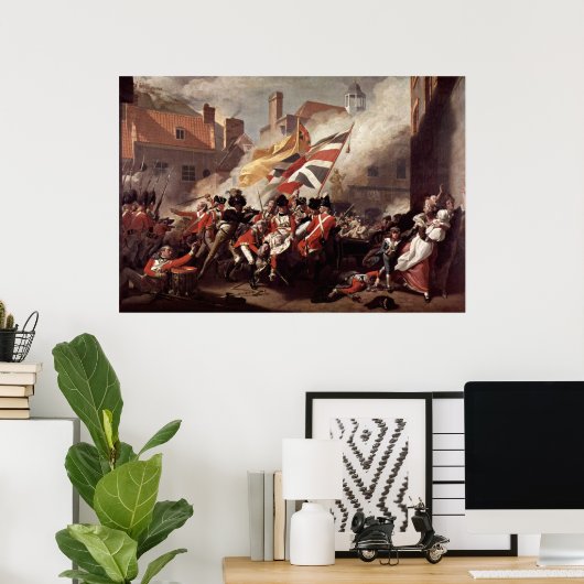 John Singleton Copley Battle of Jersey Poster (Heimbüro)