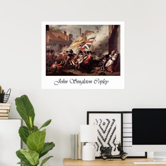 John Singleton Copley Battle Of Jersey Poster (Heimbüro)