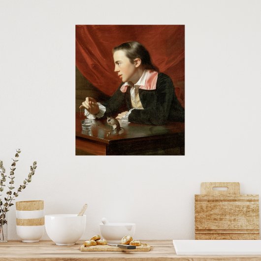 John Singleton Copley Boy mit Eichhörnchen Poster (Küche)
