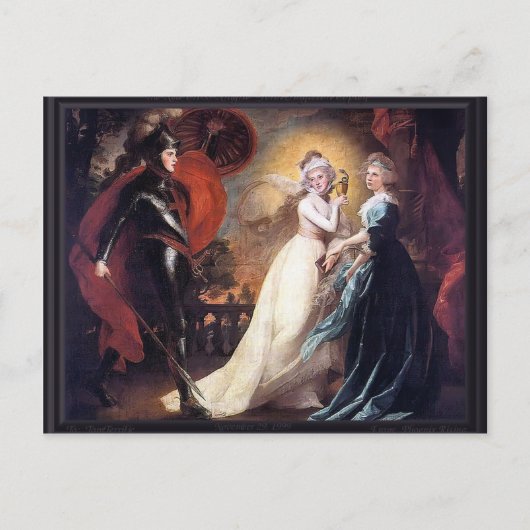 John Singleton Copley - Der Rotkreuz-Ritter Postkarte (Vorderseite)