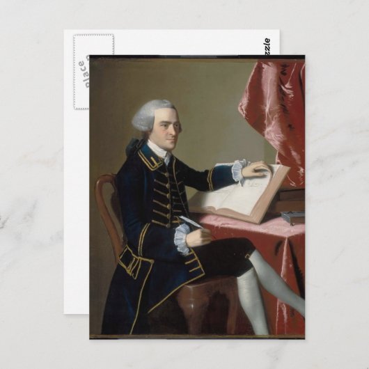John Singleton Copley - John Hancock Postkarte (Vorne/Hinten)