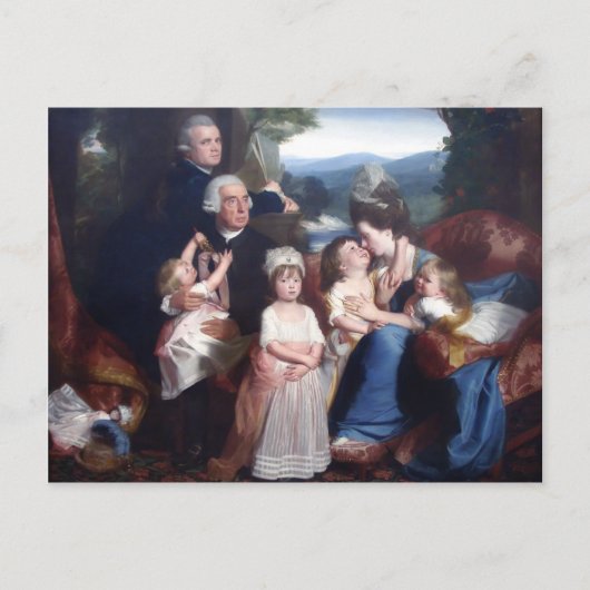 John Singleton Copley - Portrait von Familie Cople Postkarte (Vorderseite)