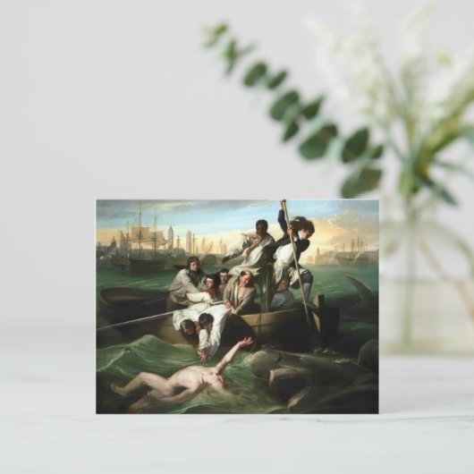 John Singleton Copley- Watson und der Hai Postkarte (Stehend Vorderseite)