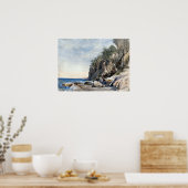 John Skinner Prout The Derwent Crags, Hobarton Poster (Küche)