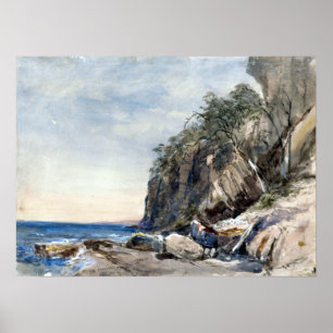 John Skinner Prout The Derwent Crags, Hobarton Poster