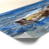 John Skinner Prout The Derwent Crags, Hobarton Poster (Ecke)