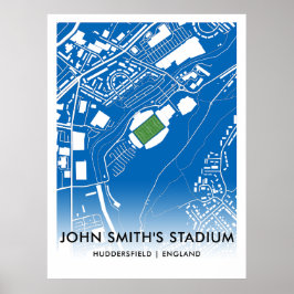 John Smiths Stadionposter - Zuhause von Huddersfie Poster