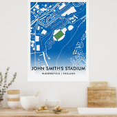 John Smiths Stadionposter - Zuhause von Huddersfie Poster (Küche)