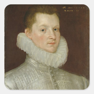 John Smythe von Ostenhanger (heute Westenhanger) K Quadratischer Aufkleber
