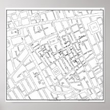 John Snow: Cholera Map of London, 1854