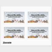 John Steinbeck Inspirational Zitat "Ideen" Rechteckiger Aufkleber (Blatt)