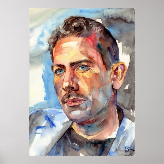 John Steinbeck Portrait Poster (Vorne)