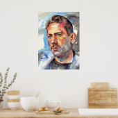 John Steinbeck Portrait Poster (Küche)