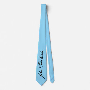 John Steinbeck Signatur Krawatte - Blau