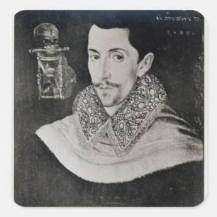 John Stier Quadratischer Aufkleber