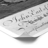 John Stuart, 3. Earl of Bute, 1763 Poster (Ecke)