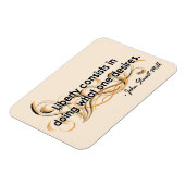 John Stuart Mill Magnet (Linke Seite)