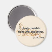 John Stuart Mill Magnet (Vorderseite/Rückseite)