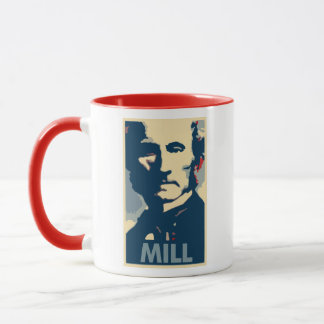 John Stuart Mill-Plakat-politische Parodie Tasse
