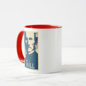 John Stuart Mill-Plakat-politische Parodie Tasse (Vorderseite Links)