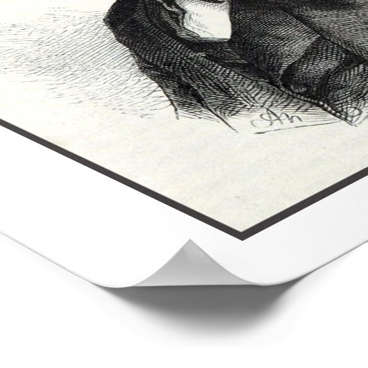 John Stuart Mill Portrait Poster (Ecke)