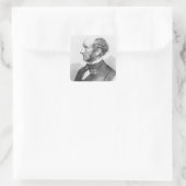 John Stuart Mill Quadratischer Aufkleber (Tasche)