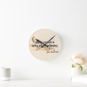 John Stuart Mill Runde Wanduhr (Zuhause)