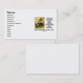 John Stuart Mill Stupid People Conservative Zitat Visitenkarte (Vorne/Hinten)