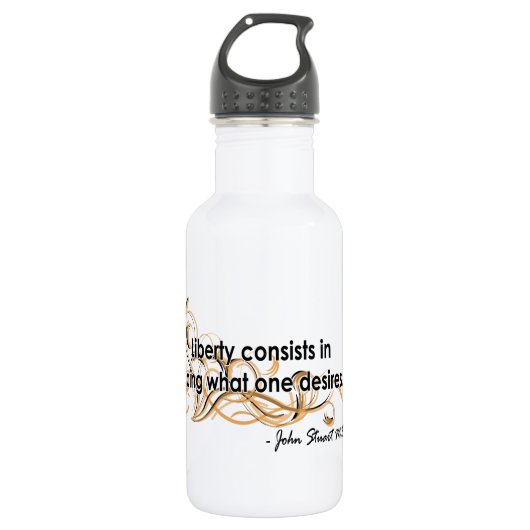 John Stuart Mill Trinkflasche (Vorderseite)