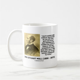 John Stuart Mill-Wahrheit gewinnt mehr denken Kaffeetasse