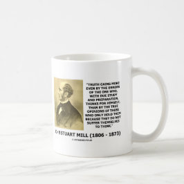John Stuart Mill-Wahrheit gewinnt mehr denken Kaffeetasse