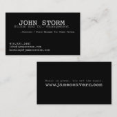 John-Sturm-Visitenkarte Visitenkarte (Vorne/Hinten)