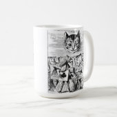 John Tenniel Cheshire Cat aus der Alice im Wunderl Kaffeetasse (VorderseiteRechts)
