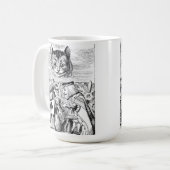 John Tenniel Cheshire Cat aus der Alice im Wunderl Kaffeetasse (Vorderseite Links)