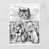 John Tenniel Cheshire Cat aus der Alice im Wunderl Postkarte (Vorderseite)