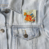 John Tenniel | Weißes Kaninchen Button (Beispiel)