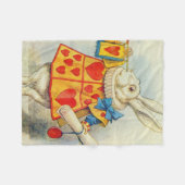 John Tenniel | Weißes Kaninchen Fleecedecke (Vorderseite (Horizontal))
