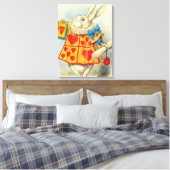 John Tenniel | Weißes Kaninchen Leinwanddruck (Insitu (Schlafzimmer))