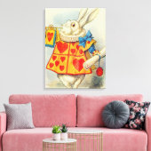 John Tenniel | Weißes Kaninchen Leinwanddruck (Insitu (Wohnzimmer))