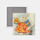 John Tenniel | Weißes Kaninchen Magnet (Vorderseite/Rückseite)