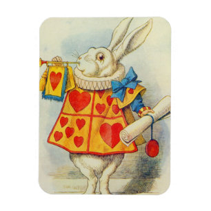 John Tenniel   Weißes Kaninchen Magnet
