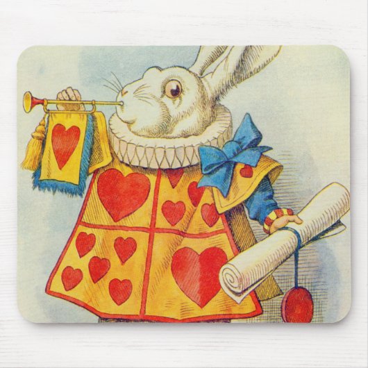 John Tenniel | Weißes Kaninchen Mousepad (Vorne)