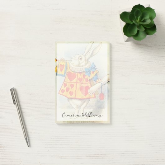 John Tenniel | Weißes Kaninchen Post-it Klebezettel (Büro)