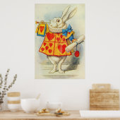 John Tenniel | Weißes Kaninchen Poster (Küche)