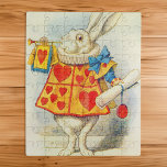 John Tenniel | Weißes Kaninchen Puzzle<br><div class="desc">Das weiße Kaninchen,  Illustration von "Alice im Wunderland" von Lewis Carroll | von John Tenniel | Art Location: Private Collection | English Artist | Image Collection number: XCF264476</div>