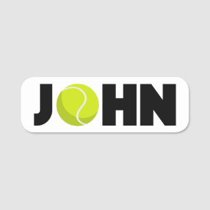 John Tennis Name Tag Namensschild