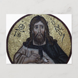 John the Baptist Byzantinisch-orthodoxe Mosaik-Sym Postkarte