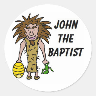 John The Baptist Clipart Runder Aufkleber