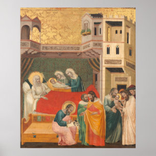 John the Baptist Giovanni Baronzio Kunstposter Poster