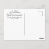 John the Baptist Postkarte (Rückseite)